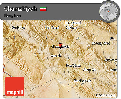 Satellite Map of Chamzhīyeh