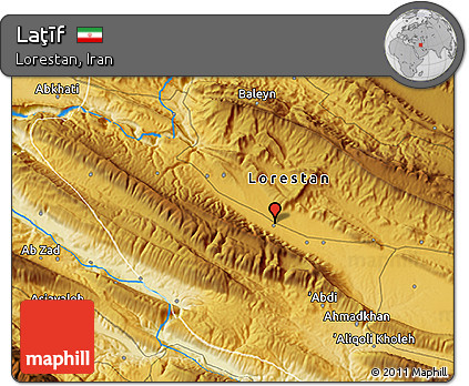 Physical 3D Map of Laţīf