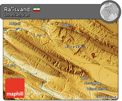 Physical 3D Map of Ra'īsvand