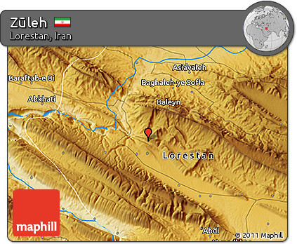 Physical 3D Map of Zūleh
