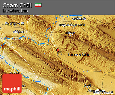 Physical 3D Map of Cham Chūl