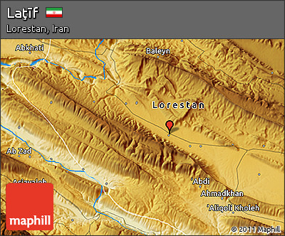 Physical 3D Map of Laţīf