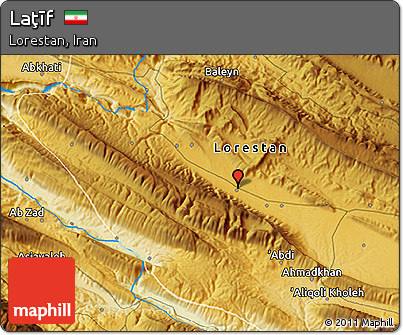 Physical 3D Map of Laţīf