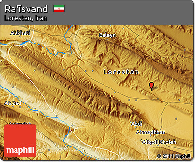 Physical 3D Map of Ra'īsvand