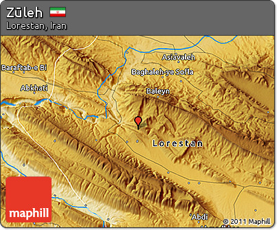 Physical 3D Map of Zūleh