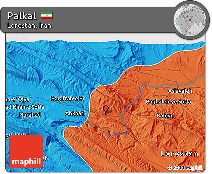 Political 3D Map of Palkal
