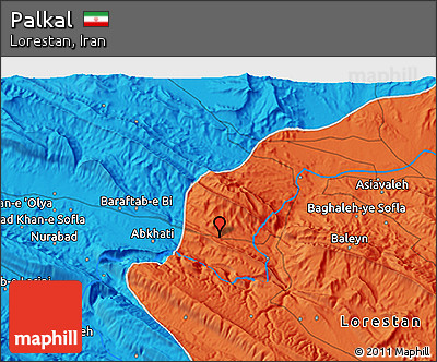 Political 3D Map of Palkal