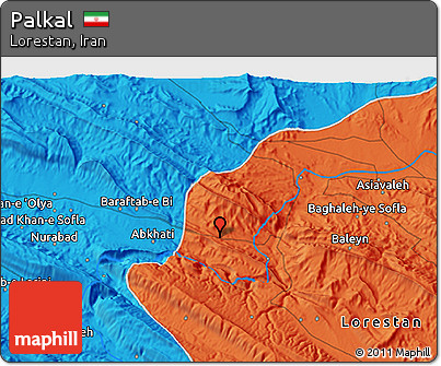 Political 3D Map of Palkal