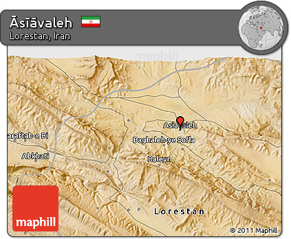 Satellite 3D Map of Āsīāvaleh