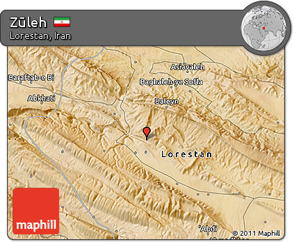 Satellite 3D Map of Zūleh