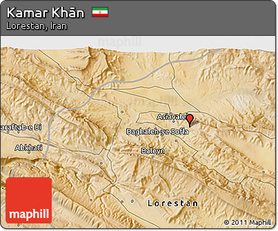 Satellite 3D Map of Kamar Khān