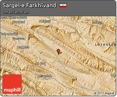 Satellite 3D Map of Sargel-e Farkhīvand