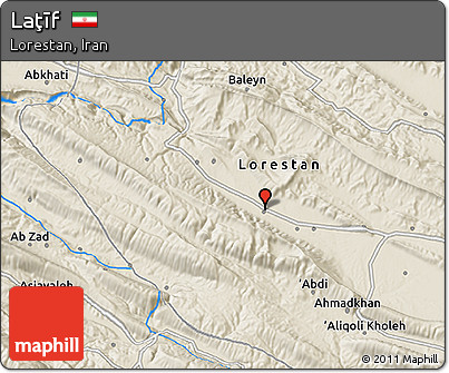 Shaded Relief 3D Map of Laţīf