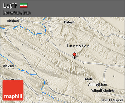 Shaded Relief 3D Map of Laţīf
