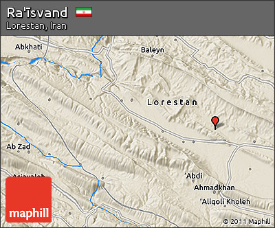 Shaded Relief 3D Map of Ra'īsvand