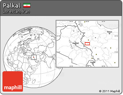 Blank Location Map of Palkal