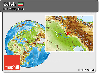 Physical Location Map of Zūleh