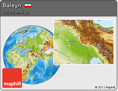 Physical Location Map of Baleyn