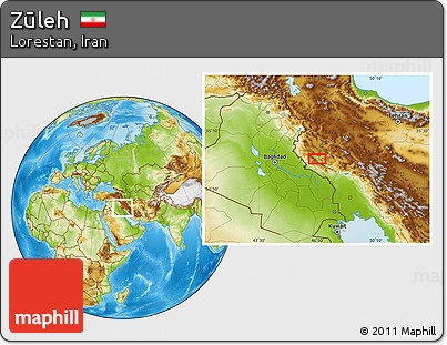 Physical Location Map of Zūleh