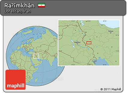 Savanna Style Location Map of Raḩīmkhān