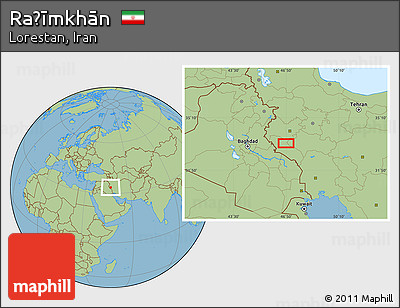 Savanna Style Location Map of Raḩīmkhān