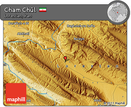 Physical Map of Cham Chūl