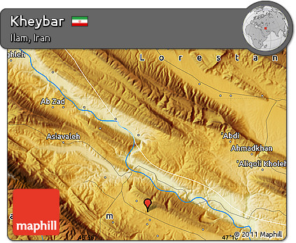 Physical Map of Kheybar