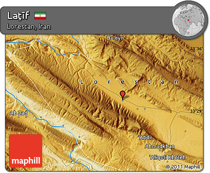 Physical Map of Laţīf