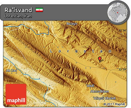 Physical Map of Ra'īsvand