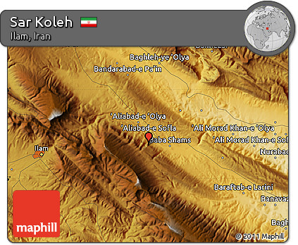 Physical Map of Sar Koleh