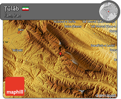 Physical Map of Ţūlāb