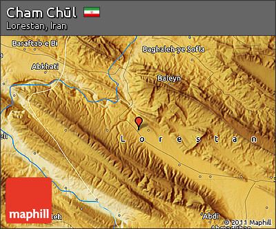 Physical Map of Cham Chūl