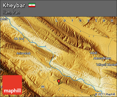 Physical Map of Kheybar