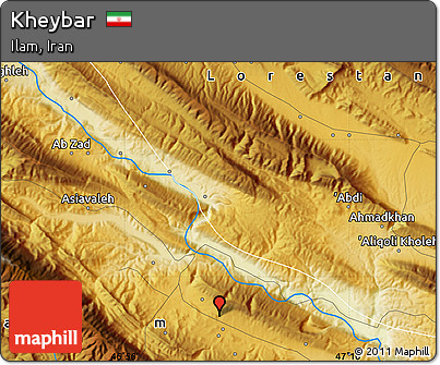 Physical Map of Kheybar