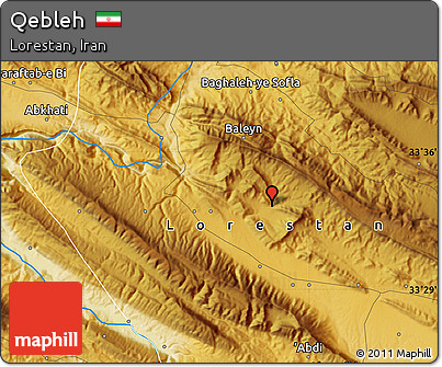 Physical Map of Qebleh