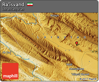Physical Map of Ra'īsvand