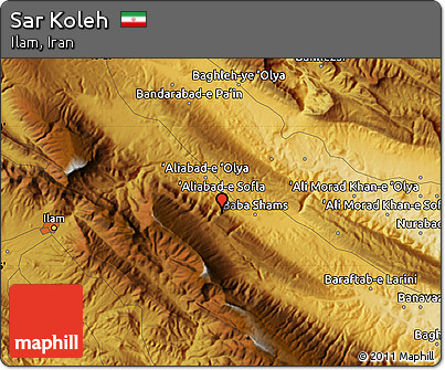 Physical Map of Sar Koleh