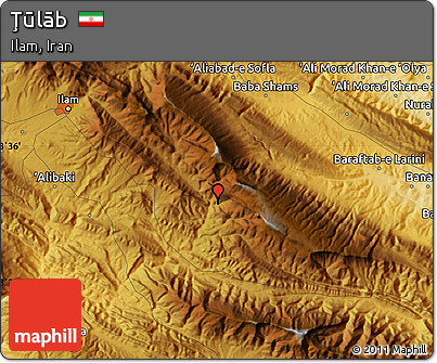 Physical Map of Ţūlāb