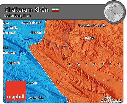 Political Map of Chākaram Khān