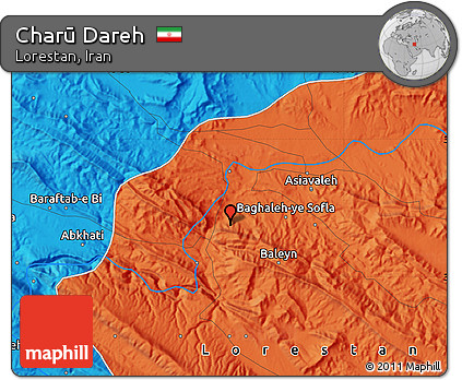 Political Map of Charū Dareh
