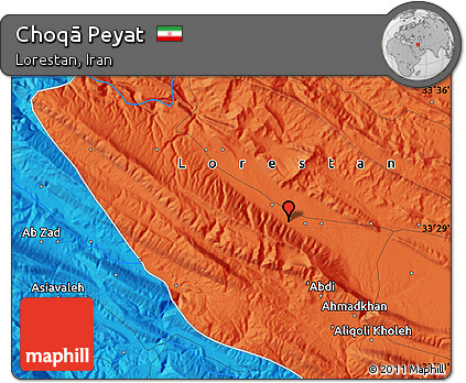 Political Map of Choqā Peyat
