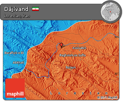 Political Map of Dājīvand