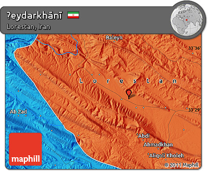 Political Map of Ḩeydarkhānī