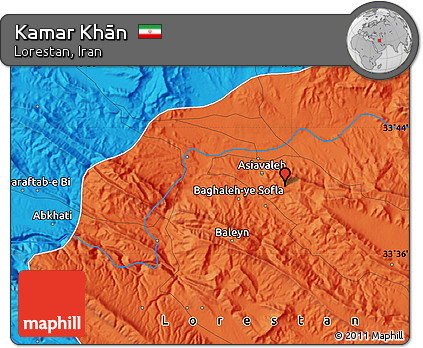 Political Map of Kamar Khān