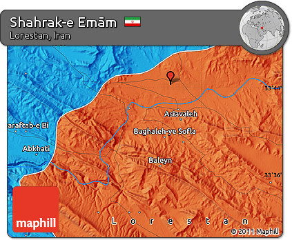 Political Map of Shahrak-e Emām