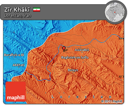 Political Map of Zīr Khākī