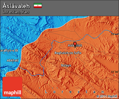 Political Map of Āsīāvaleh