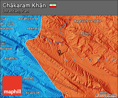 Political Map of Chākaram Khān