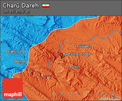Political Map of Charū Dareh