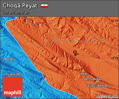 Political Map of Choqā Peyat